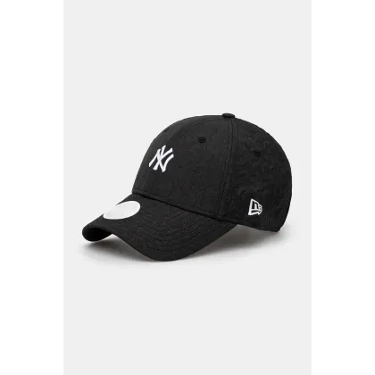 Zdjęcie New Era czapka z daszkiem JACQUARD 9FORTY® NEW YORK YANKEES kolor czarny z aplikacją 60565266