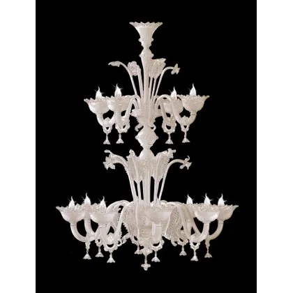 Zdjęcie fenomenalny szklany żyrandol z włoch