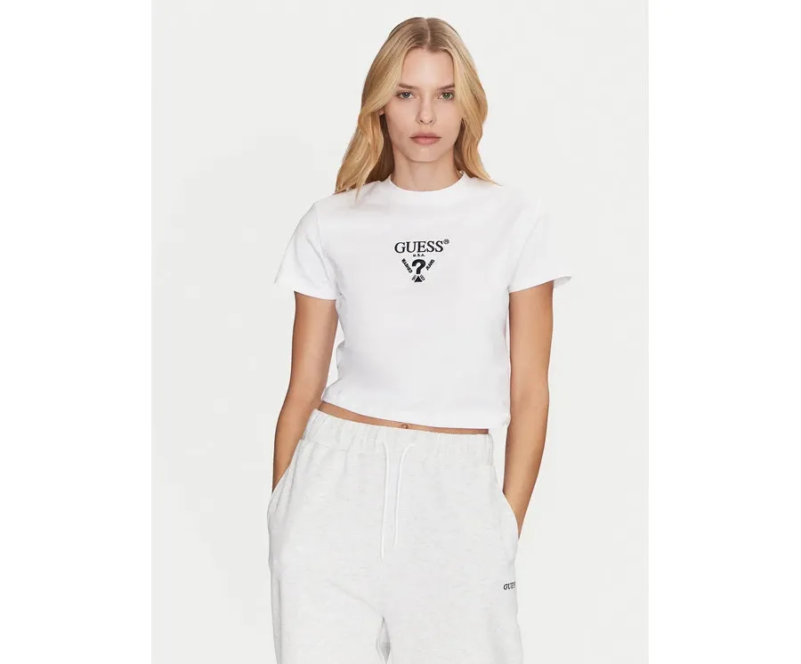 obrazek 1 Guess T-Shirt V4YI20 KCDH1 Biały Boxy Fit