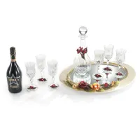 Picture Prestigious set for alcohol with roses
