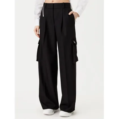 Zdjęcie HUGO Spodnie materiałowe Hubike 50530970 Czarny Wide Leg