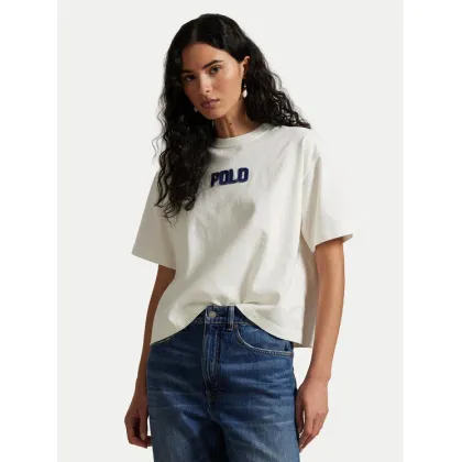 Zdjęcie Polo Ralph Lauren T-Shirt 211965119001 Écru Oversize