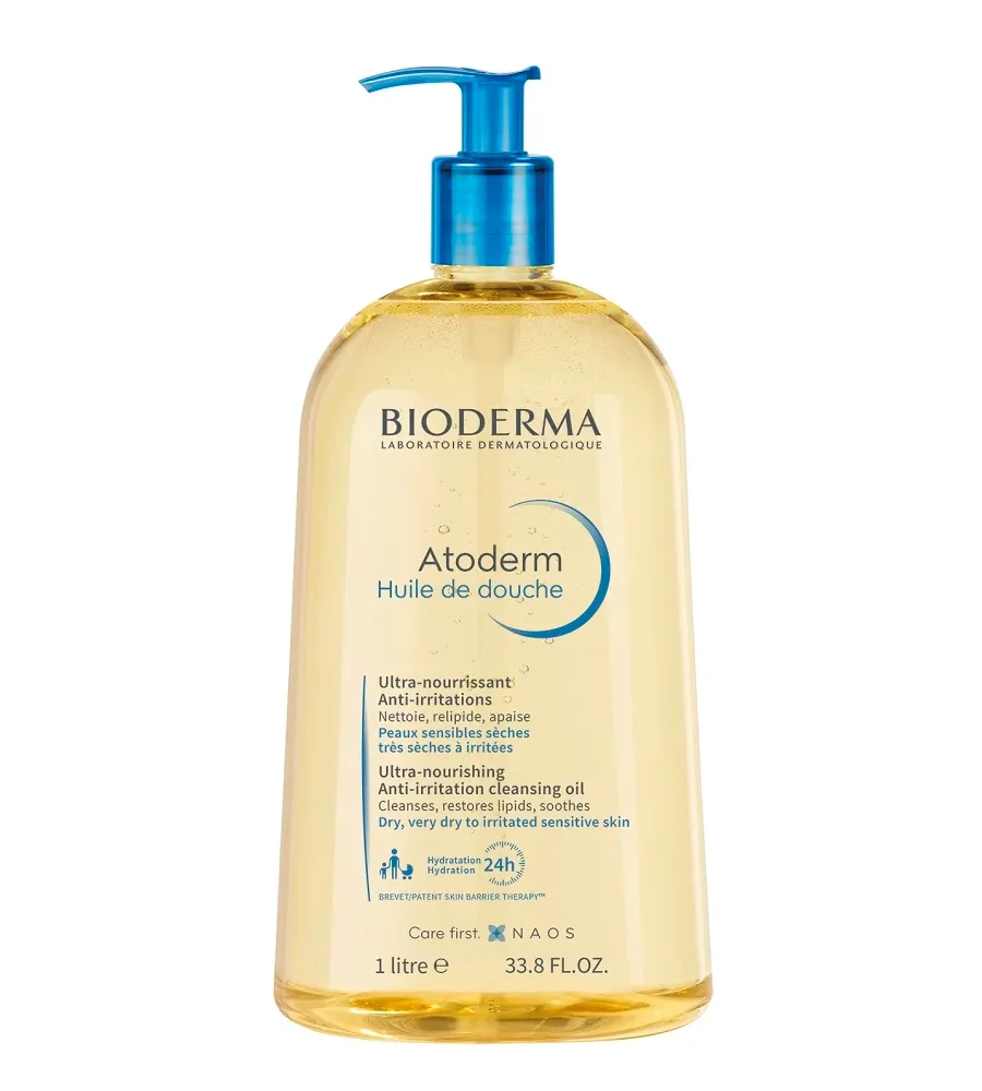 obrazek 1 Bioderma Atoderm Huile De Douche Nawilżający olejek do kąpieli, 1000 ml 1000 ml