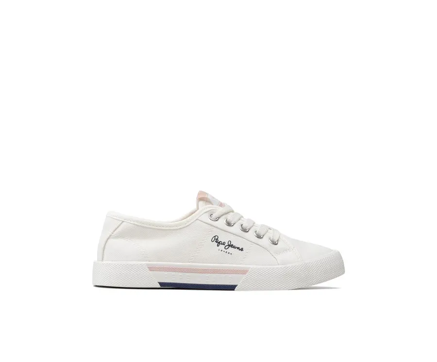 obrazek 1 Pepe Jeans Tenisówki Brady Girl Basic PGS30543 Biały