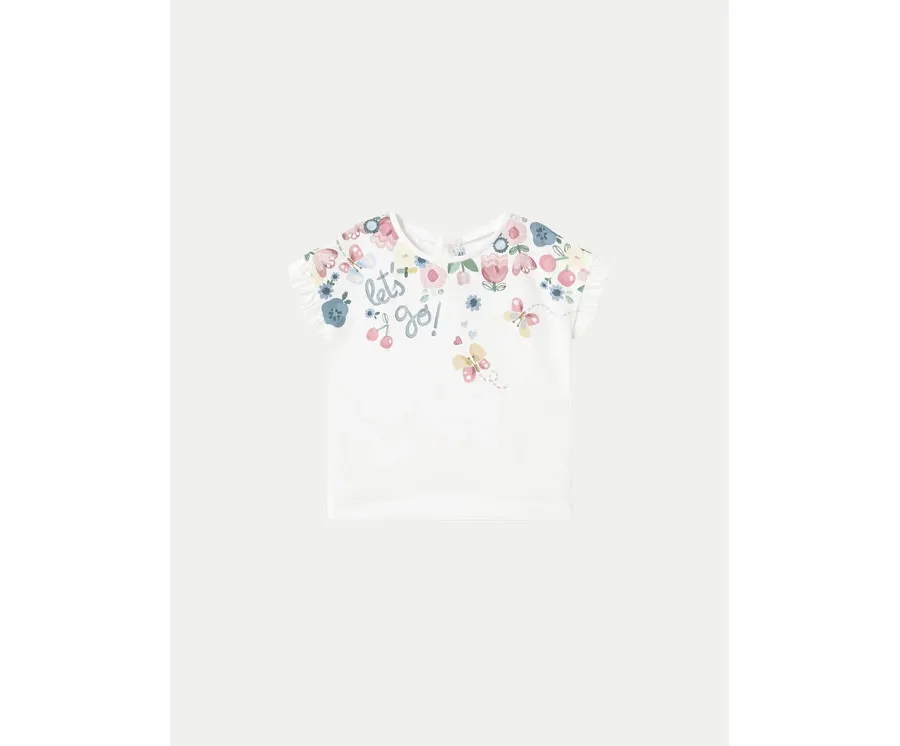 obrazek 1 Mayoral T-Shirt 1048 Biały Regular Fit