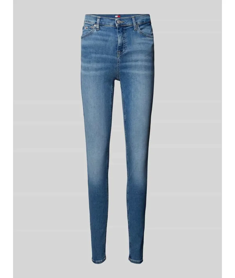 obrazek 1 Jeansy o kroju skinny fit z 5 kieszeniami model ‘NORA’