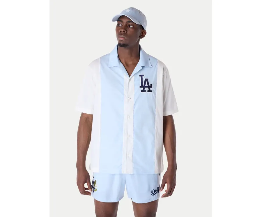 obrazek 1 New Era Koszula LA Dodgers Stripe Revere 60596335 Biały Regular Fit