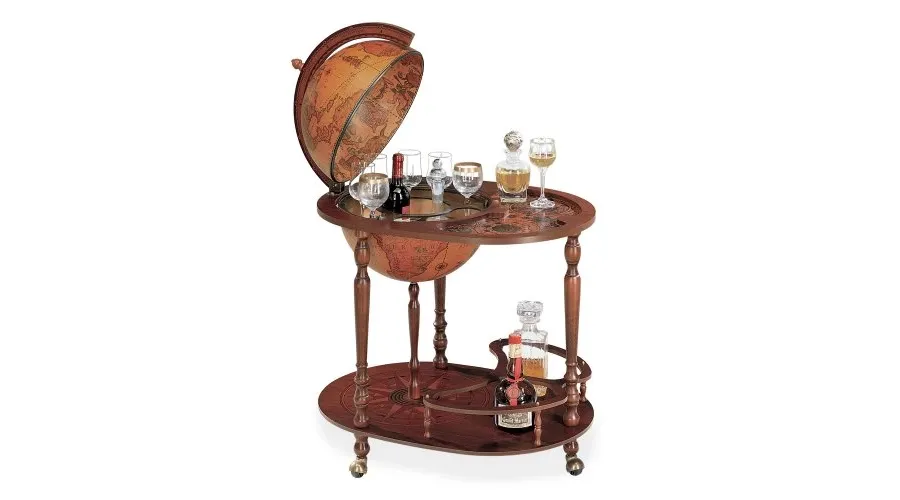 picture 1 Zoffoli 40 cm Bar Globe with bottle and glass holder