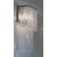 Picture Beautiful wall lamp with transparent Asfour crystals - Il Paralume Marina