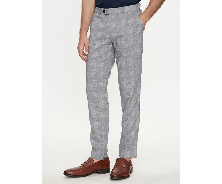 obrazek 1 Bugatti Chinosy 4380 56213A Niebieski Slim Fit