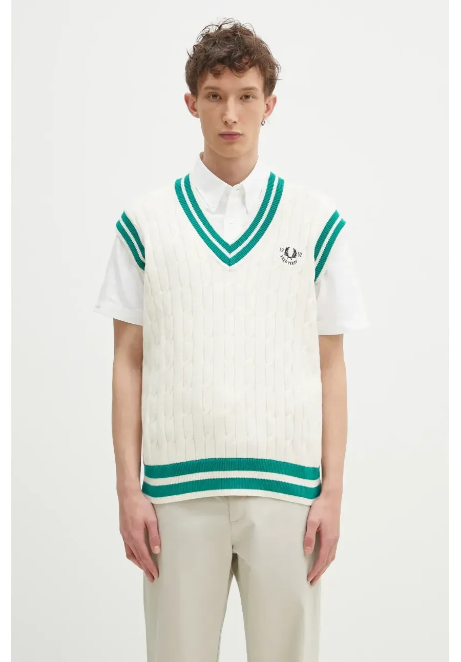 obrazek 1 Fred Perry kamizelka męska kolor beżowy K9721.560