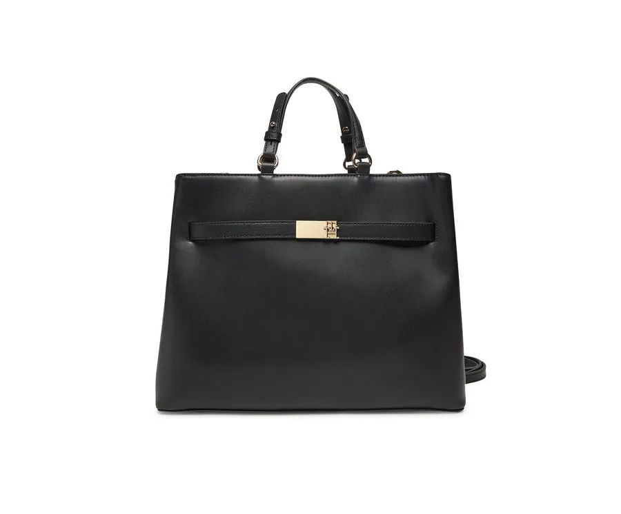 obrazek 1 Tommy Hilfiger Torebka Heritage Satchel AW0AW17211 Czarny