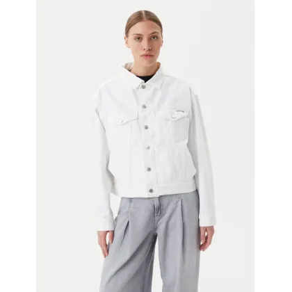 Zdjęcie Calvin Klein Jeans Kurtka jeansowa J20J225181 Biały Boxy Fit