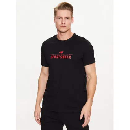 Zdjęcie 4F T-Shirt 4FSS23TTSHM539 Czarny Regular Fit