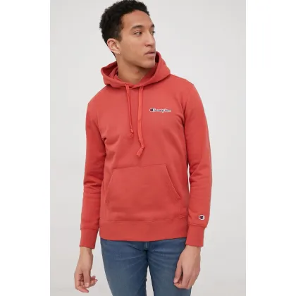 Zdjęcie Champion bluza 217064 męska kolor czerwony z kapturem melanżowa 217064-BS096