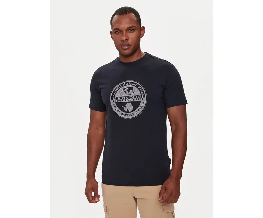 obrazek 1 Napapijri T-Shirt S-Bollo NP0A4I3C Granatowy Regular Fit