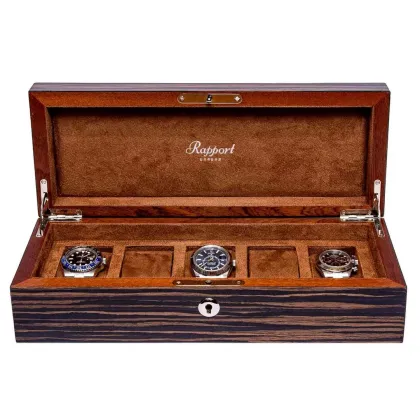 Zdjęcie Drewniany Collector Box L272 na 5 zegarków marki Rapport London