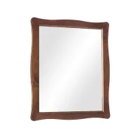 Picture Polished mirror in a solid wood frame - Zanini
