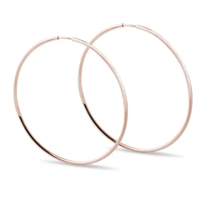 Zdjęcie Kolczyki koła z różowego złota KLENOTA