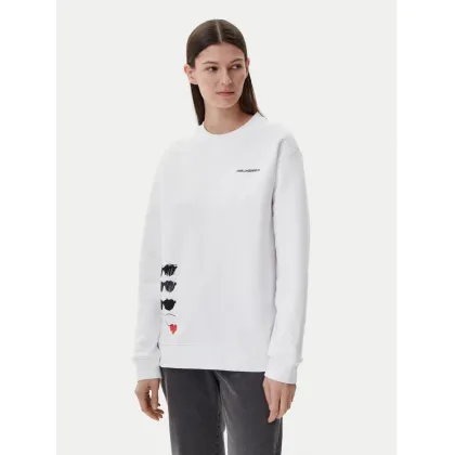 Zdjęcie Karl Lagerfeld Jeans Bluza A1W20076 Biały Relaxed Fit