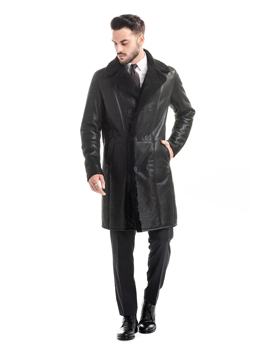 obrazek 1 Elegancki płaszcz z naturalnego futra jagnięcego - A&A Vesa