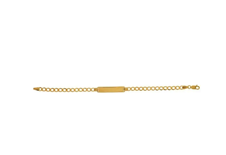 obrazek 1 Wyjątkowa dziecięca złota bransoletka 19 cm