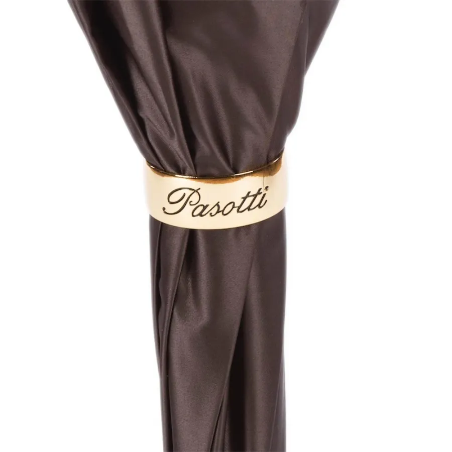 obrazek 7 Elegancki parasol damski w kolorach brązu – Pasotti