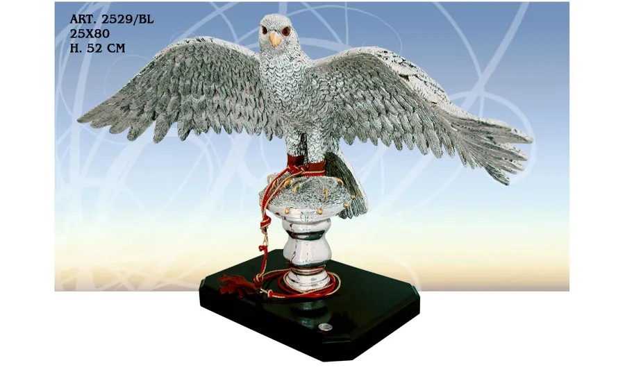 obrazek 1 Piękna posrebrzana figura orła