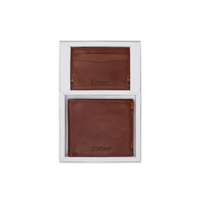 Zdjęcie Barbour Zestaw portfel i etui na karty MGS0082BR11 Brązowy