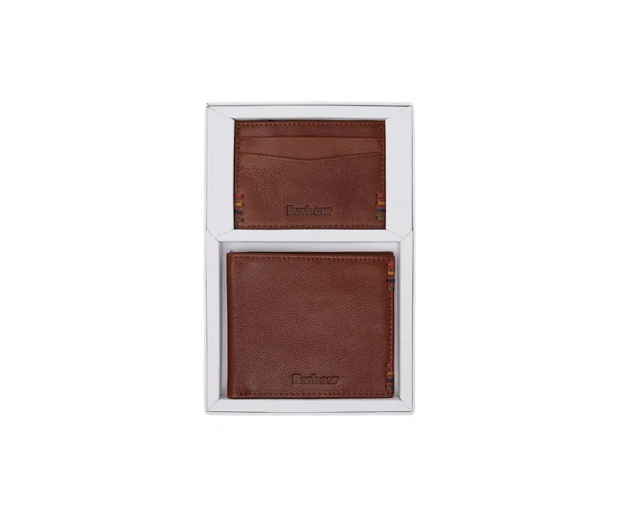 obrazek 1 Barbour Zestaw portfel i etui na karty MGS0082BR11 Brązowy