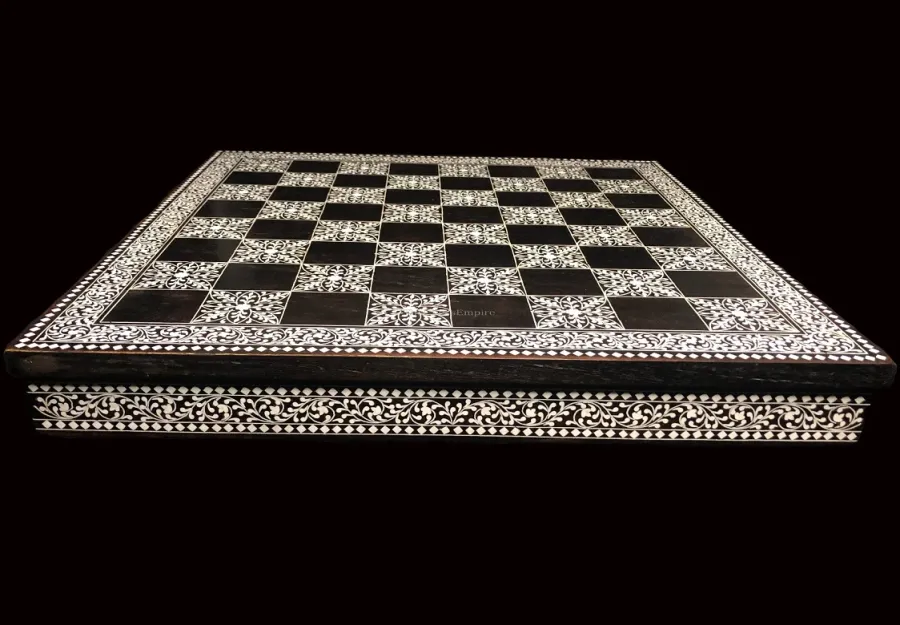 obrazek 2 Niezwykle zdobiona plansza Kashmiri idealna dla miłośników szachów - The Chess Empire