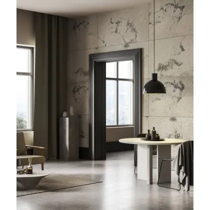 Zdjęcie 60x60 cm DS - (cappuccino, czarne kruszywo) - płyta beton architektoniczny ultralekka