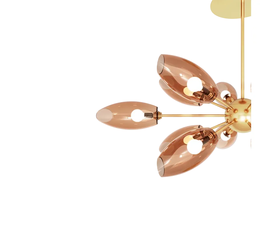 obrazek 2 Wyjątkowa designerska lampa wisząca do salonu lub pokoju