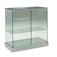 Picture Elegant display counter made of tempered glass