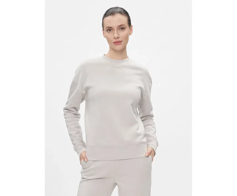 obrazek 1 Calvin Klein Bluza Metallic Micro Logo Sweatshirt K20K206961 Beżowy Regular Fit