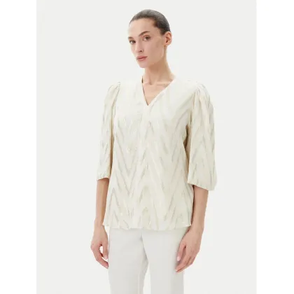 Zdjęcie Bruuns Bazaar Bluzka Collard Majlya BBW4486 Beżowy Regular Fit