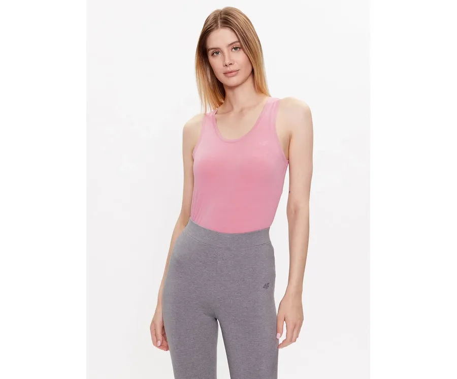 obrazek 1 4F Top 4FSS23TTSHF581 Różowy Regular Fit