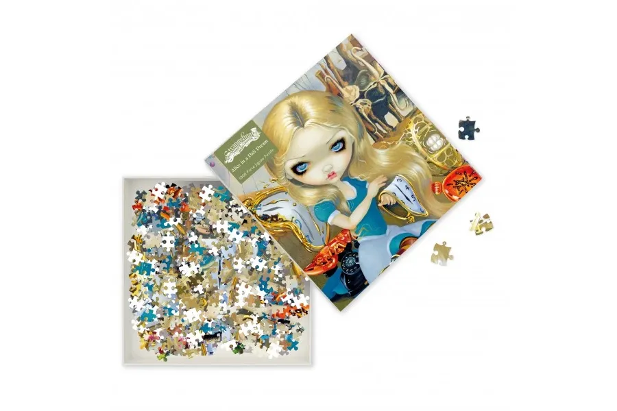 obrazek 1 Puzzle dla dorosłych Jasmine Becket-Griffith: Alicja w Dream Dali - Flame Tree Publishing