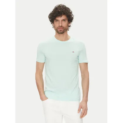 Zdjęcie Tommy Jeans T-Shirt DM0DM20363 Zielony Slim Fit