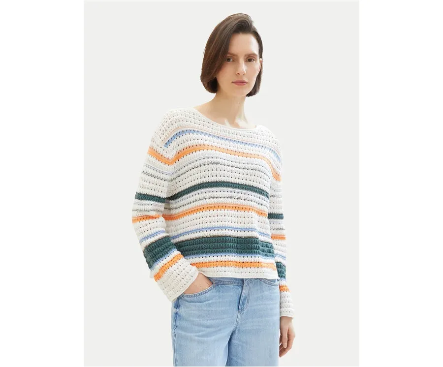 obrazek 1 Tom Tailor Sweter 1040352 Kolorowy Loose Fit