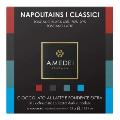 Zdjęcie Włoskie słodkości na prezent - 12 czekoladek neapolitanek klasycznych Amedei, 55g