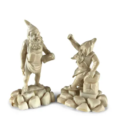 Picture A unique pair of 19th century German carved gnomes