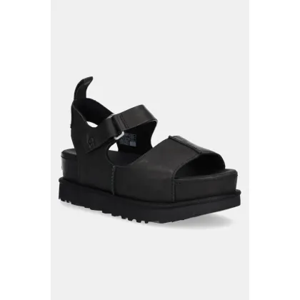 Zdjęcie UGG sandały Goldenstar Hi damskie kolor czarny na platformie 1167364-BLK