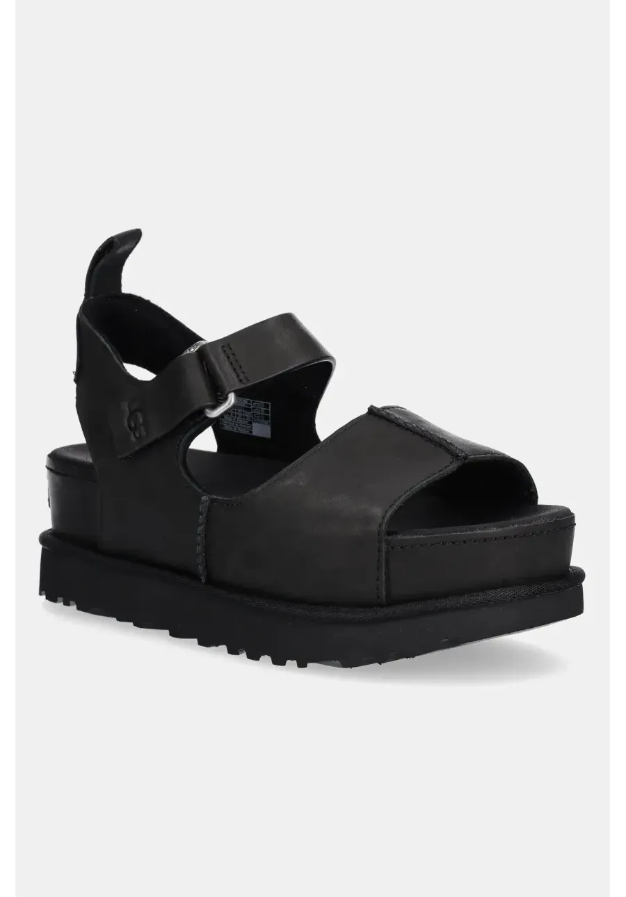 obrazek 1 UGG sandały Goldenstar Hi damskie kolor czarny na platformie 1167364-BLK
