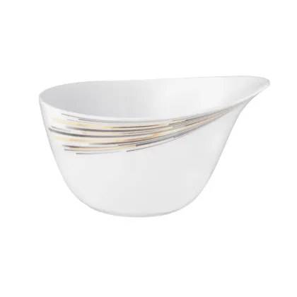 Zdjęcie Pięknie zdobiona porcelanowa miska na płatki z uchwytem - Seltmann Weiden