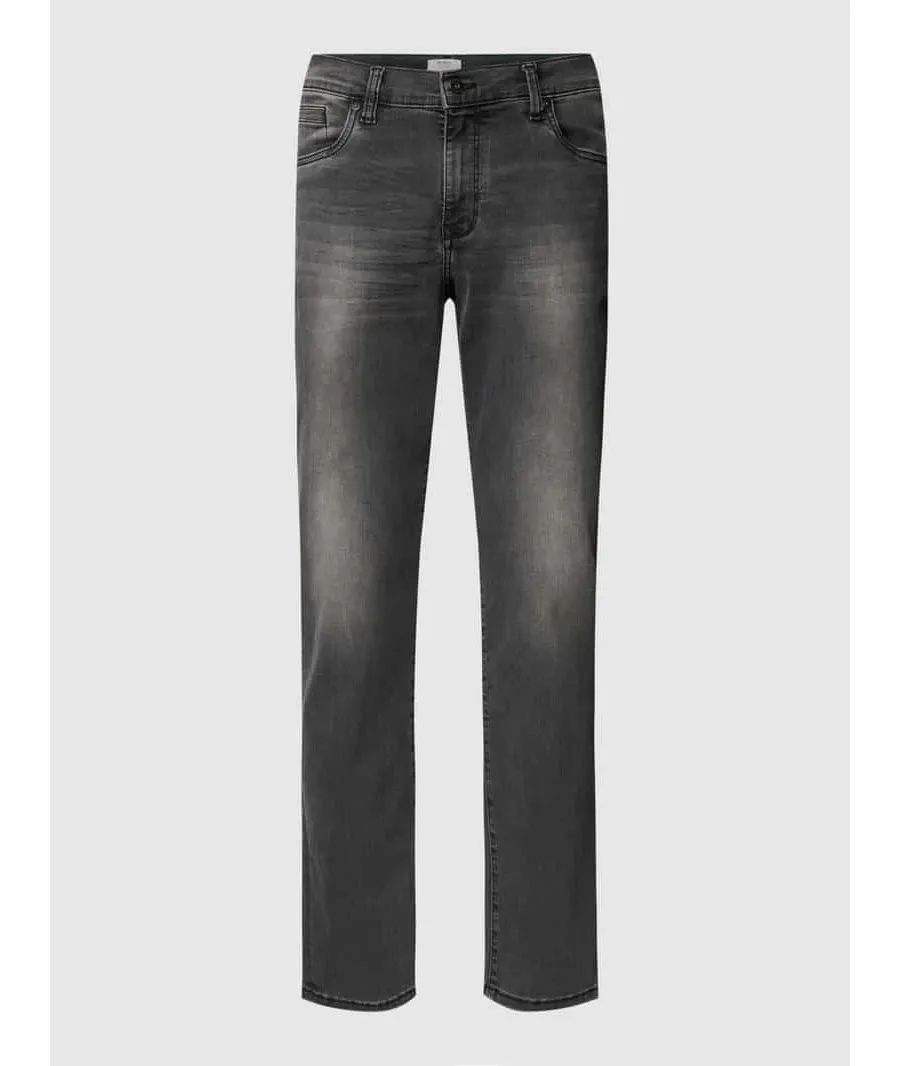 obrazek 1 Jeansy o kroju regular fit z 5 kieszeniami