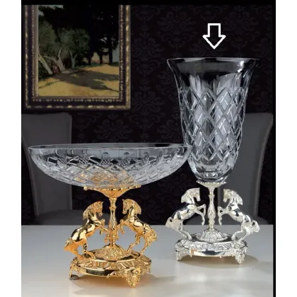 Zdjęcie Piękny, kryształowy wazon - konie