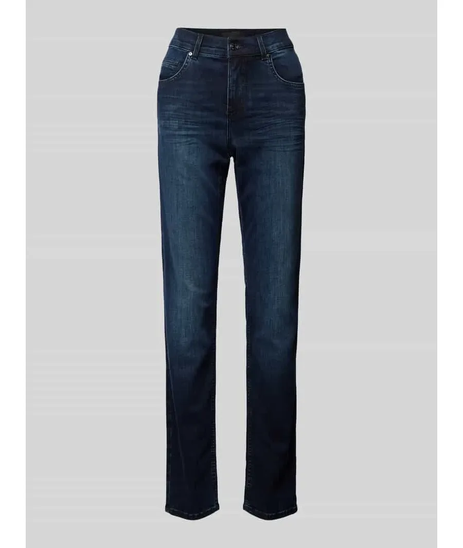 obrazek 1 Jeansy o kroju regular fit z wpuszczanymi kieszeniami model ‘Cici Plate’