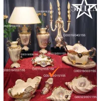 Zdjęcie Ciekawa ceramiczna dekoracja z platyny i złota