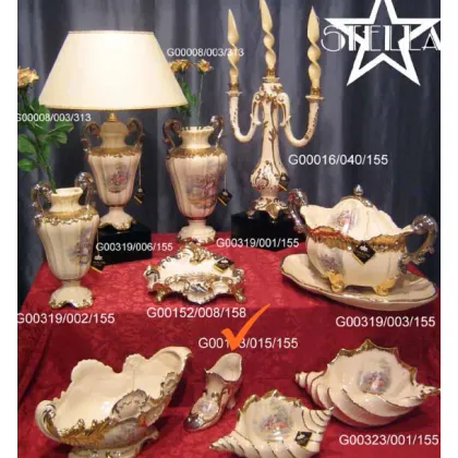 Zdjęcie Ciekawa ceramiczna dekoracja z platyny i złota